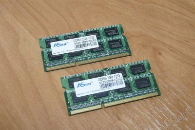 Лот: 807812. Фото: 1. ASint SODIMM DDR3 2x2GB PC10600... Оперативная память