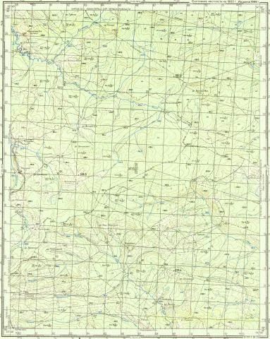 Лот: 11010435. Фото: 1. Топографическая карта оз. Улуган-Холь... Карты и путеводители