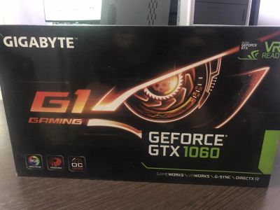 Лот: 15644067. Фото: 1. Видеокарта Gigabyte GTX 1060 G1... Видеокарты