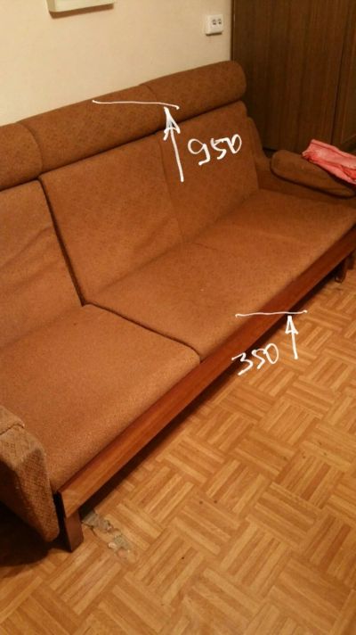 Лот: 12979600. Фото: 1. диван прямой, раздвижной 210х80... Диваны