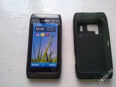Лот: 1402164. Фото: 1. Nokia N8 BLACK.16 GB! Полный комплект... Смартфоны