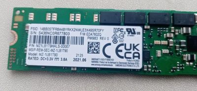 Лот: 9779240. Фото: 1. SSD накопитель M.2 Samsung PM983... SSD-накопители