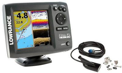 Лот: 4183680. Фото: 1. Lowrance Elite-5 Chirp 50/200... Эхолоты