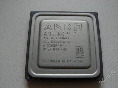 Лот: 315086. Фото: 1. AMD-k6-2/500Mhz и кулер Socket... Процессоры