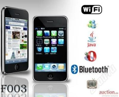 Лот: 215475. Фото: 1. iPhone 3G(100% копия) F003 2 активных... Кнопочные мобильные телефоны