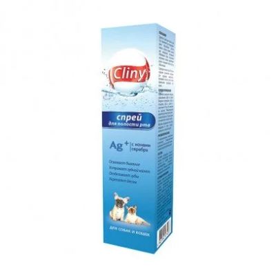 Лот: 11317234. Фото: 1. Зубной спрей Cliny для полости... Косметика для животных