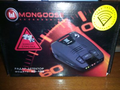 Лот: 6190521. Фото: 1. АнтиРадар Mongoose HD100. Видеорегистраторы,  радар-детекторы, системы парковки