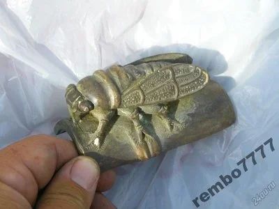 Лот: 5817713. Фото: 1. пчела.шмель.бронза.12см.камбоджа... Скульптуры