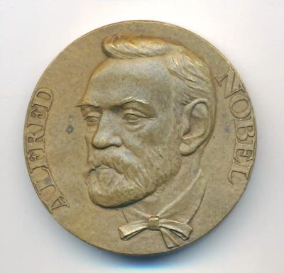 Лот: 11571390. Фото: 1. Россия медаль 1991 Нобель Комитет... Юбилейные