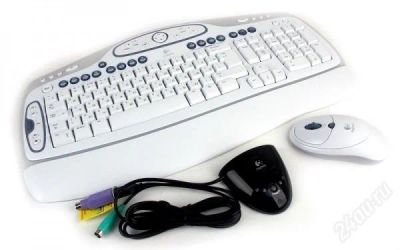 Лот: 2456780. Фото: 1. Logitech Cordless Desktop LX 501... Клавиатуры и мыши