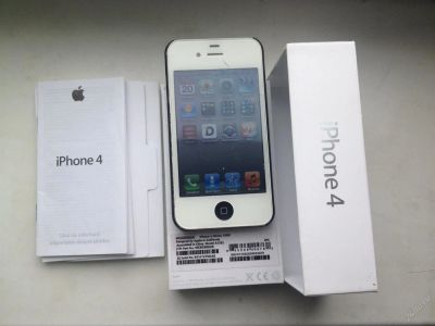 Лот: 3874972. Фото: 1. Iphone 4, 16гб, Белый. Смартфоны