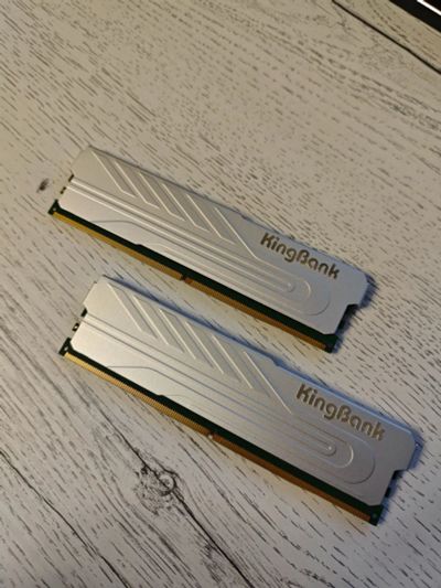 Лот: 24670941. Фото: 1. DDR5 16Gb 2x8 KingBank 6000Mhz... Оперативная память