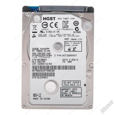 Лот: 5669705. Фото: 1. Жесткий диск Hitachi Travelstar... Жёсткие диски (HDD)