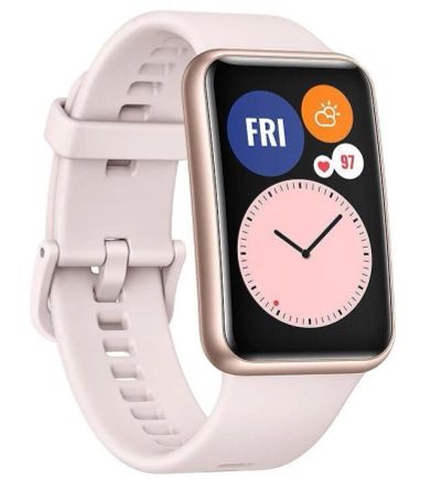 Лот: 17123985. Фото: 1. Смарт-часы Huawei Watch Fit розовые. Смарт-часы, фитнес-браслеты, аксессуары