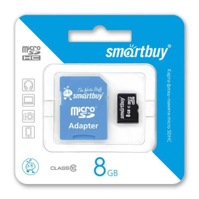 Лот: 6711845. Фото: 1. 8GB Карта памяти MicroSDHC Smart... Карты памяти