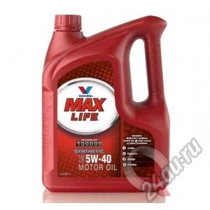 Лот: 5756764. Фото: 1. Valvoline MaxLife 5w40 4л. Масла, жидкости