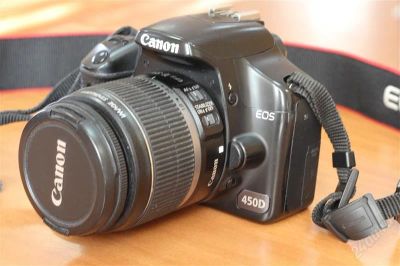 Лот: 2049402. Фото: 1. CANON 450D + EF-S 18-55 IS Kit. Цифровые зеркальные