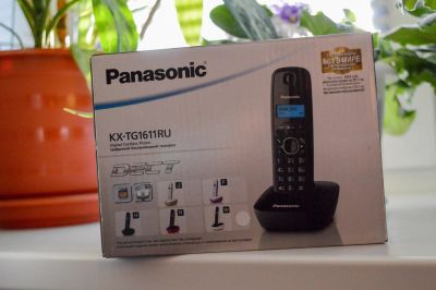 Лот: 7122250. Фото: 1. Радиотелефон Panasonic KX-TG1611RUW. DECT и радиотелефоны