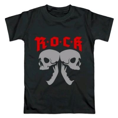 Лот: 11908809. Фото: 1. Мужская футболка Rock (48 р-р). Футболки, поло