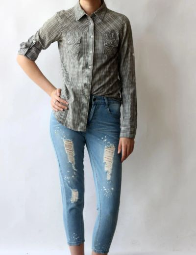 Лот: 7775584. Фото: 1. Рубашка Pull&Bear. Блузы, рубашки, водолазки