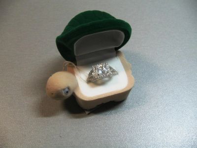 Лот: 3781683. Фото: 1. кольцо с цирконием,серебро,в подарочной... Кольца, перстни