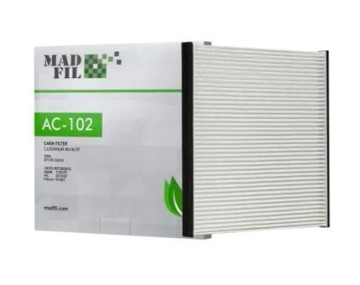 Лот: 24772169. Фото: 1. Фильтр салонный AC-102 Madfil. Расходные материалы