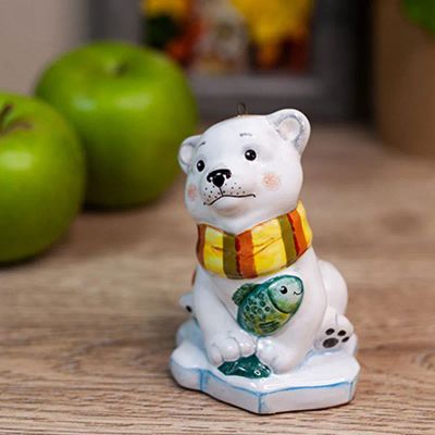 Лот: 25735295. Фото: 1. Елочная игрушка Ярославская Керамическая... Гирлянды, шарики, новогодние аксессуары
