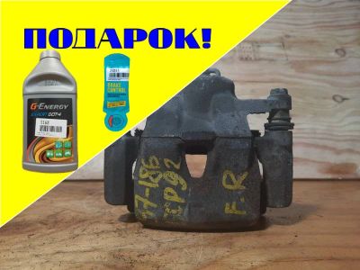 Лот: 18535047. Фото: 1. Суппорт Toyota Belta SCP92 2SZFE... Тормозная система