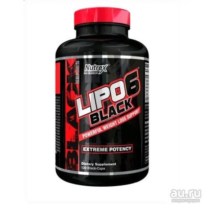Лот: 14769101. Фото: 1. Жиросжигатель Lipo 6 Black от... Спортивное питание, витамины