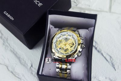 Лот: 11728254. Фото: 1. Часы Casio Edifice steel-gold... Другие наручные часы