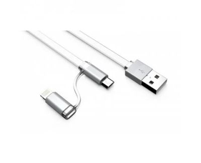 Лот: 10768275. Фото: 1. USB кабель microUSB 1м + переходник... Шлейфы, кабели, переходники