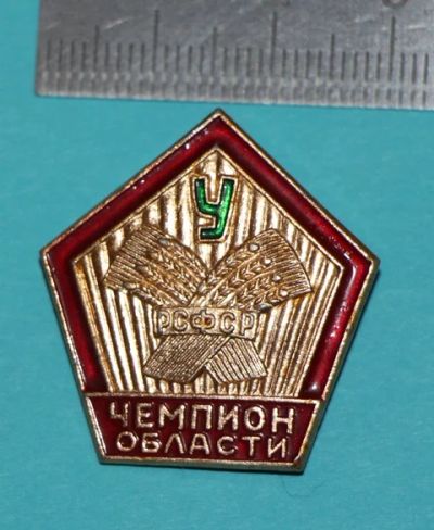 Лот: 7524357. Фото: 1. Знак Чемпилн области. ДСО Урожай... Памятные медали