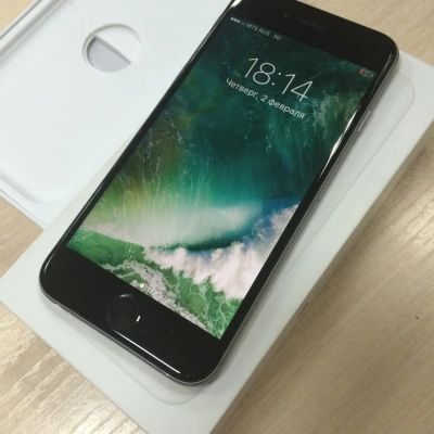 Лот: 9006472. Фото: 1. iPhone 6 16Gb Space Gray Б/У. Смартфоны