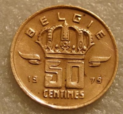Лот: 3495794. Фото: 1. 50 сантимов 1979 Бельгия. Европа