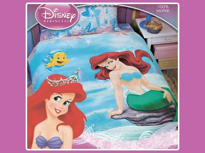 Лот: 3570235. Фото: 1. Постельное белье Disney русалочка... Постельные принадлежности