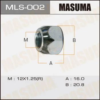 Лот: 11260637. Фото: 1. Гайки Masuma 12x1.25 / под ключ... Ходовая, подвеска, рулевое управление