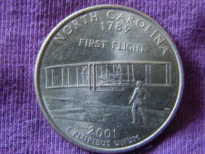 Лот: 4287406. Фото: 1. 1 квотер (25 центов) 2001, США... Америка