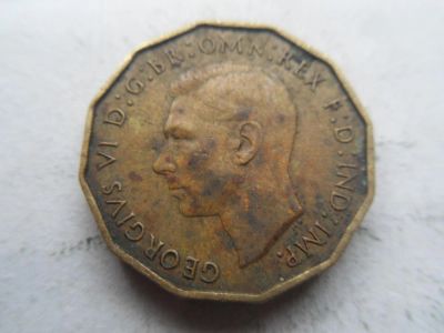 Лот: 6753175. Фото: 1. Великобритания 3 пенса 1937. Великобритания и острова