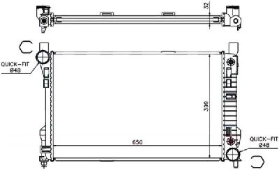Лот: 4625096. Фото: 1. Радиатор mercedes c-class w203... Двигатель и элементы двигателя