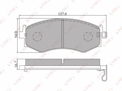 Лот: 19406894. Фото: 1. *Колодка тормозная 2176 РN LYNXauto... Тормозная система