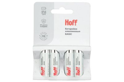 Лот: 23630179. Фото: 1. Батарейки алкалиновые HOFF Basic. Батарейки, аккумуляторы, элементы питания