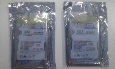 Лот: 1984028. Фото: 1. Жесткие диски WD 160 GB 2,5" Новые... Жёсткие диски (HDD)