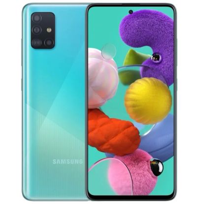Лот: 17043530. Фото: 1. Новый Samsung Galaxy A51. Синий... Смартфоны