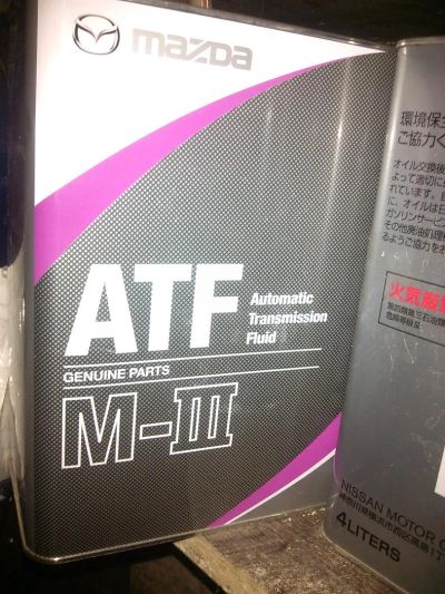Лот: 9900940. Фото: 1. Mazda ATF M-III ", 4 литра. Масла, жидкости