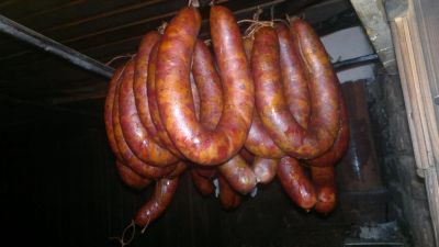 Лот: 5943988. Фото: 1. колбаса по деревенски горячего... Мясо, птица, яйцо