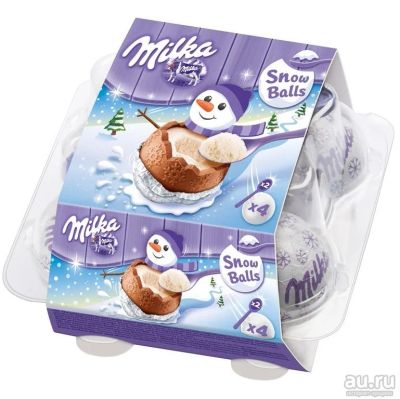 Лот: 8731522. Фото: 1. Milka Snowballs. Шоколад, конфеты