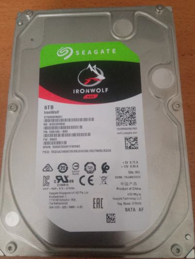 Лот: 20675421. Фото: 1. Жесткий диск 6т. Жёсткие диски (HDD)