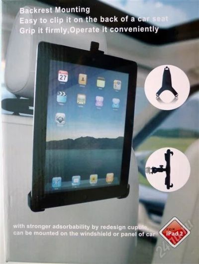 Лот: 1000030. Фото: 1. держатель в авто для iPad 2 на... Другое (смартфоны, связь, навигация)