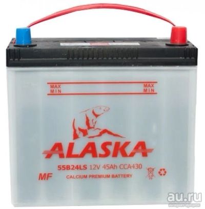 Лот: 12092583. Фото: 1. Аккумулятор "Alaska" MF 55B24... Аккумуляторы