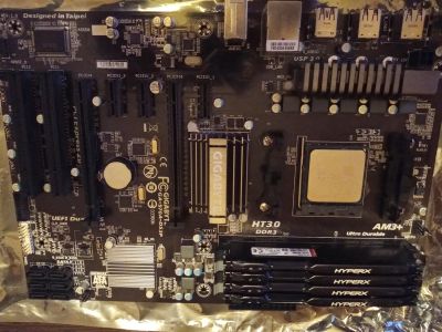 Лот: 18927297. Фото: 1. AMD FX-8300+Gigabyte GA970A-DS3P... Комплекты запчастей